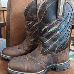 SHYANNE WOMEN'S XERO GRAVITY LITE FLAG WESTERN BOOTS - SQUARE TOE